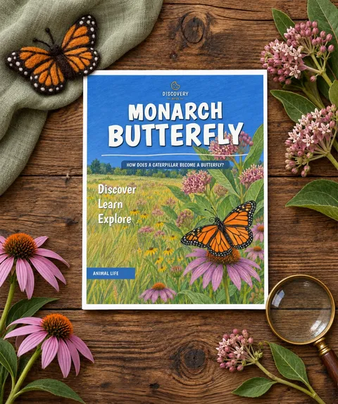 Monarch Butterfly printable unit cover