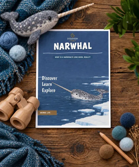 Narwhal printable unit cover
