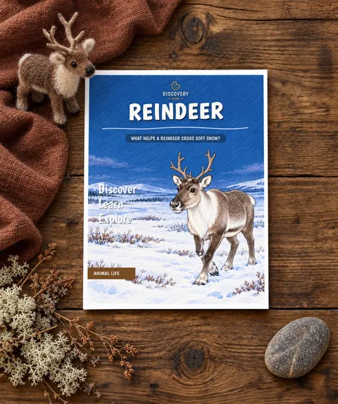 Reindeer printable unit cover