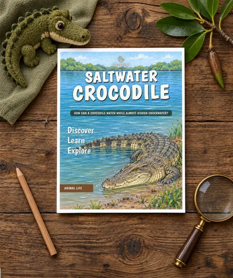 Saltwater Crocodile printable unit cover