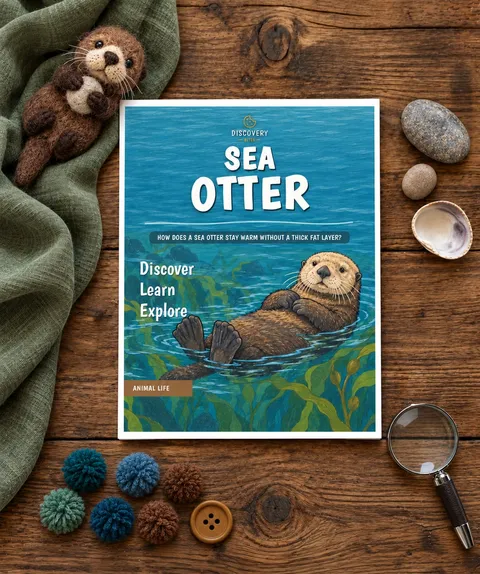 Sea Otter printable unit cover